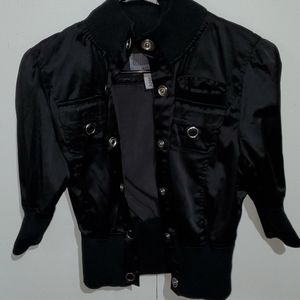 Black button up jacket